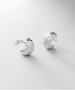 COCOSHNIK ONKITSCH / ココシュニックオンキッチュ ピアス・イヤリング | シルバー ブリックモチーフ フープピアス