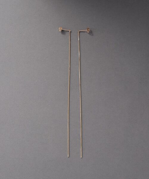 COCOSHNIK ONKITSCH / ココシュニックオンキッチュ ピアス・イヤリング | K10チェーンピアス ベネチアン | 詳細4