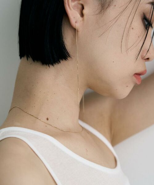 COCOSHNIK ONKITSCH / ココシュニックオンキッチュ ピアス・イヤリング | K10チェーンピアス ベネチアン | 詳細9