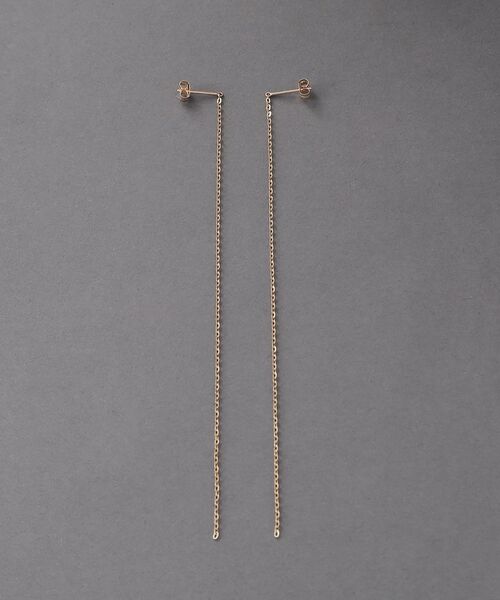 COCOSHNIK ONKITSCH / ココシュニックオンキッチュ ピアス・イヤリング | K10チェーンピアス フラッシュケーブル | 詳細4