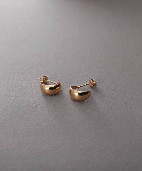 COCOSHNIK ONKITSCH / ココシュニックオンキッチュ ピアス・イヤリング | K10ドームフープピアス | 詳細1