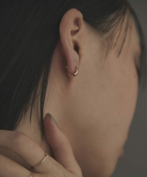 COCOSHNIK ONKITSCH / ココシュニックオンキッチュ ピアス・イヤリング | K10ドームフープピアス | 詳細10