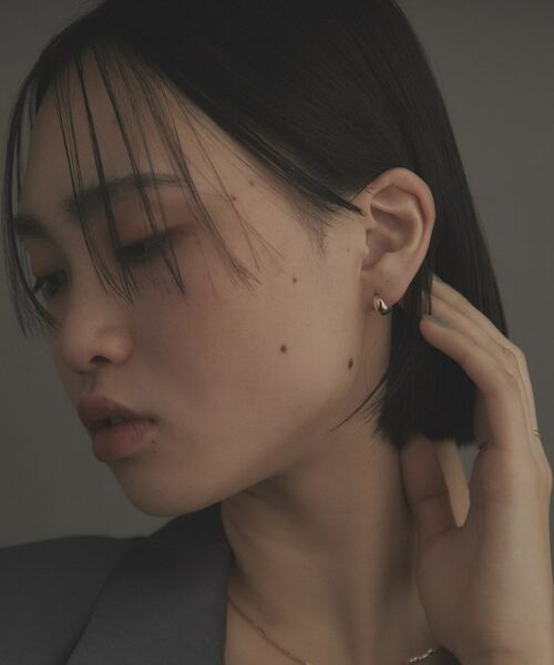 COCOSHNIK ONKITSCH / ココシュニックオンキッチュ ピアス・イヤリング | K10ドームフープピアス | 詳細9