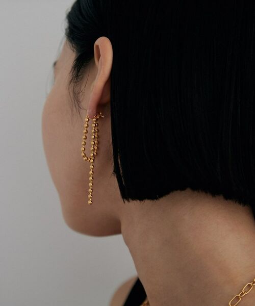 COCOSHNIK ONKITSCH / ココシュニックオンキッチュ ピアス・イヤリング | シルバー チェーンピアス ボールループ GP | 詳細11