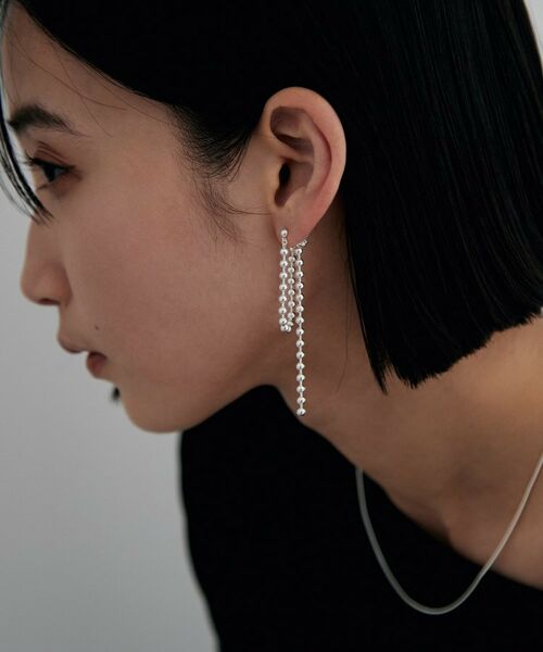 COCOSHNIK ONKITSCH / ココシュニックオンキッチュ ピアス・イヤリング | シルバー チェーンピアス ボールループ | 詳細11