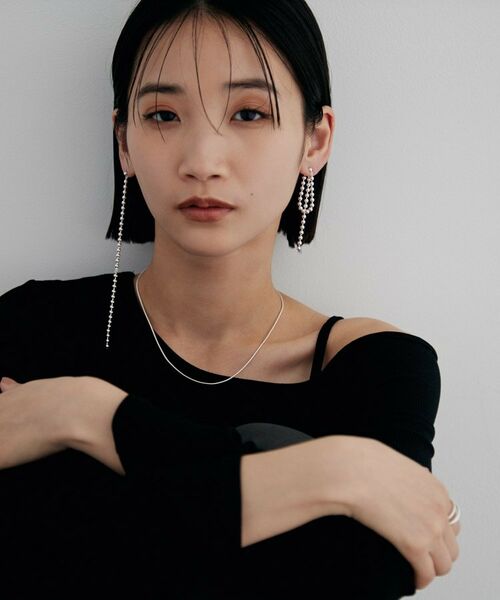 COCOSHNIK ONKITSCH / ココシュニックオンキッチュ ピアス・イヤリング | シルバー チェーンピアス ボールループ | 詳細12