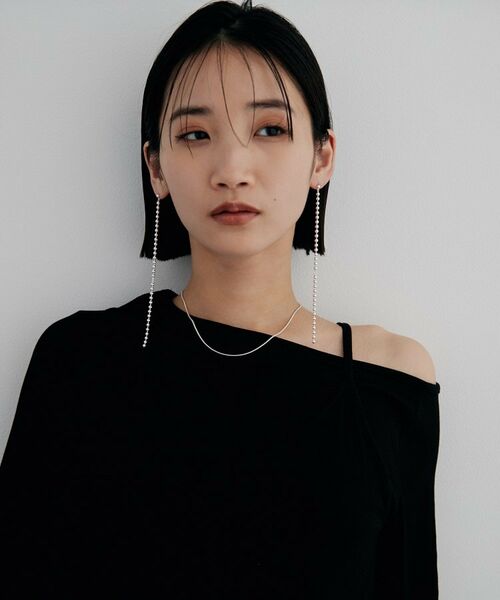 COCOSHNIK ONKITSCH / ココシュニックオンキッチュ ピアス・イヤリング | シルバー チェーンピアス ボールループ | 詳細13