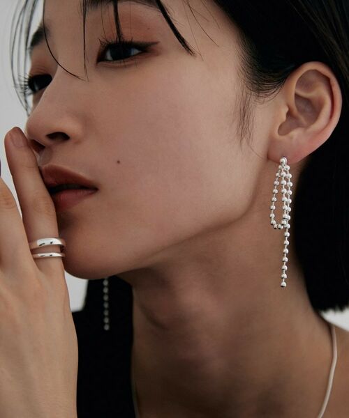 COCOSHNIK ONKITSCH / ココシュニックオンキッチュ ピアス・イヤリング | シルバー チェーンピアス ボールループ | 詳細15