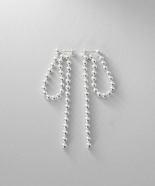 COCOSHNIK ONKITSCH / ココシュニックオンキッチュ ピアス・イヤリング | シルバー チェーンピアス ボールループ | 詳細3