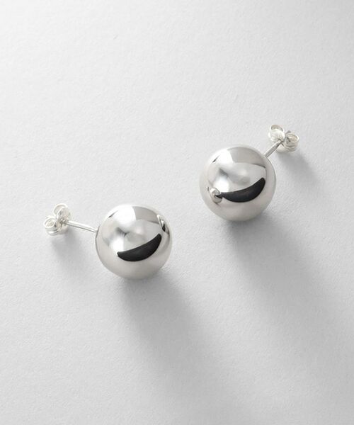 COCOSHNIK ONKITSCH / ココシュニックオンキッチュ ピアス・イヤリング | シルバー ホロウピアス ボールスタッドM（シルバー(600)）
