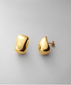 COCOSHNIK ONKITSCH / ココシュニックオンキッチュ ピアス・イヤリング | シルバー ホロウピアス ロングクッションシェイプ GP