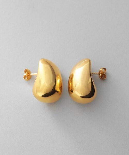 COCOSHNIK ONKITSCH / ココシュニックオンキッチュ ピアス・イヤリング | シルバー ホロウピアス ロングクッションシェイプ GP | 詳細5