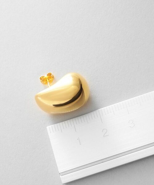 COCOSHNIK ONKITSCH / ココシュニックオンキッチュ ピアス・イヤリング | シルバー ホロウピアス ロングクッションシェイプ GP | 詳細6