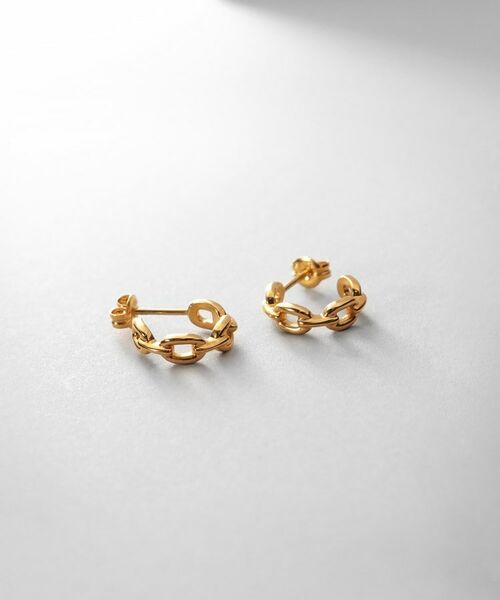 COCOSHNIK ONKITSCH / ココシュニックオンキッチュ ピアス・イヤリング | シルバー PCチェーンモチーフピアス GP | 詳細1