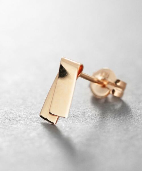 COCOSHNIK ONKITSCH / ココシュニックオンキッチュ ピアス・イヤリング | K10フラップリボンピアス | 詳細3