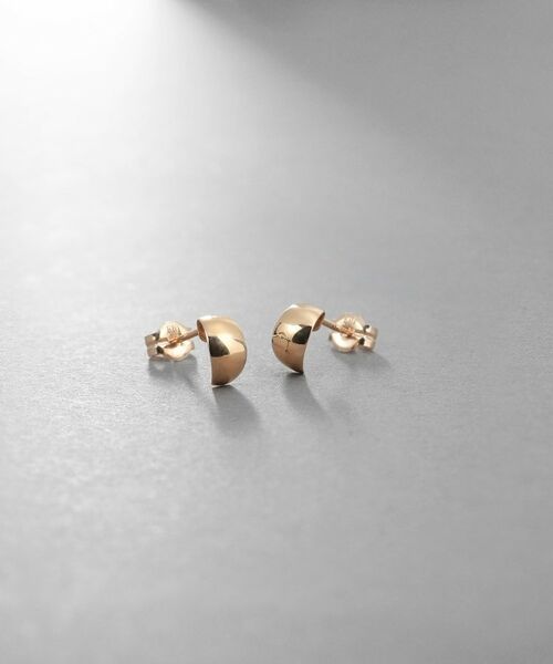 COCOSHNIK ONKITSCH / ココシュニックオンキッチュ ピアス・イヤリング | K10ドームピアス（イエローゴールド(100)）