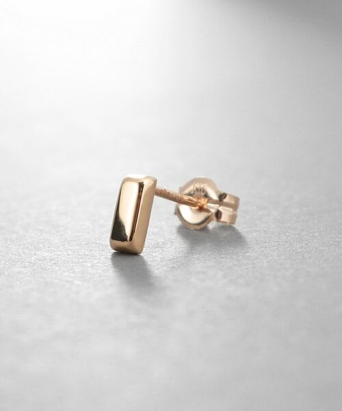 COCOSHNIK ONKITSCH / ココシュニックオンキッチュ ピアス・イヤリング | K10ホロウブリオンシェイプピアス | 詳細3