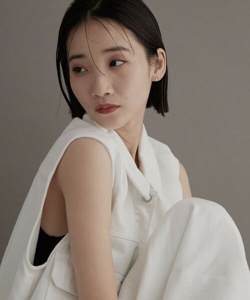 COCOSHNIK ONKITSCH / ココシュニックオンキッチュ ピアス・イヤリング | K10ホロウブリオンシェイプピアス | 詳細7