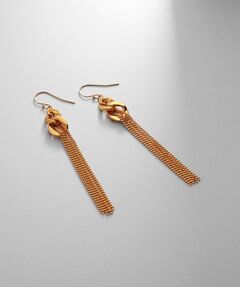 COCOSHNIK ONKITSCH / ココシュニックオンキッチュ ピアス・イヤリング | シルバー カーブチェーンモチーフフリンジピアス GP