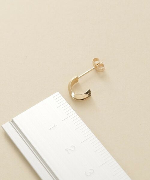 COCOSHNIK ONKITSCH / ココシュニックオンキッチュ ピアス・イヤリング | K10トリプルリッジピアス | 詳細4