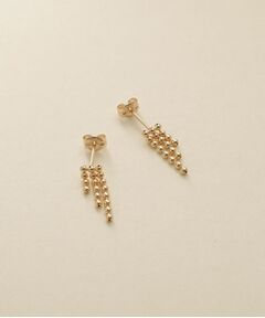 COCOSHNIK ONKITSCH / ココシュニックオンキッチュ ピアス・イヤリング | K10ティアボールチェーンピアス