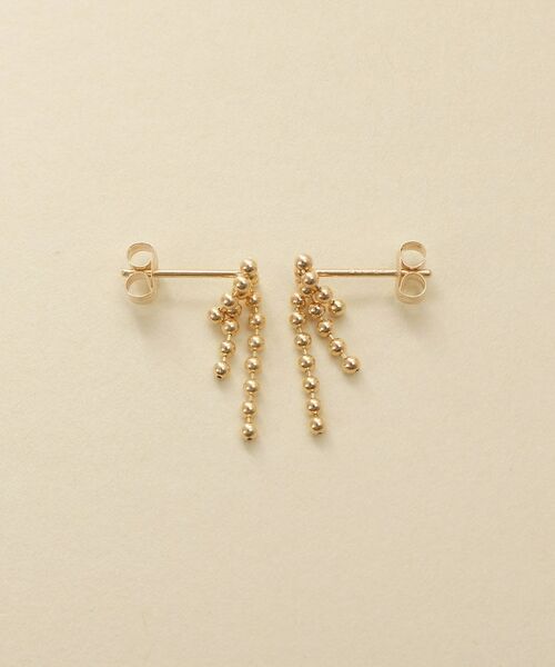 COCOSHNIK ONKITSCH / ココシュニックオンキッチュ ピアス・イヤリング | K10ティアボールチェーンピアス | 詳細3