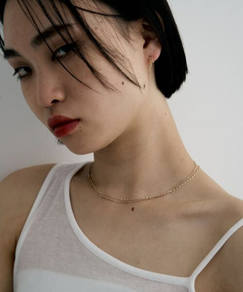 COCOSHNIK ONKITSCH / ココシュニックオンキッチュ ピアス・イヤリング | K10ティアボールチェーンピアス | 詳細7