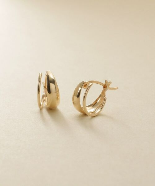 COCOSHNIK ONKITSCH / ココシュニックオンキッチュ ピアス・イヤリング | K10ブランチフープピアス | 詳細2