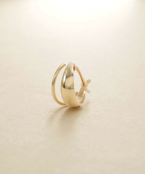 COCOSHNIK ONKITSCH / ココシュニックオンキッチュ ピアス・イヤリング | K10ブランチフープピアス | 詳細3