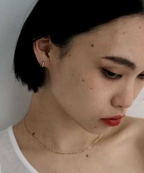 COCOSHNIK ONKITSCH / ココシュニックオンキッチュ ピアス・イヤリング | K10ブランチフープピアス | 詳細8