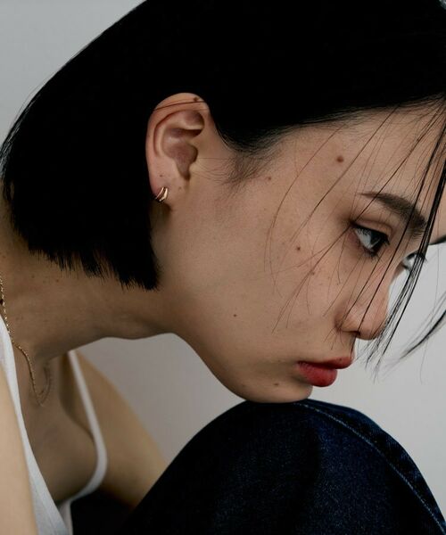 COCOSHNIK ONKITSCH / ココシュニックオンキッチュ ピアス・イヤリング | K10ブランチフープピアス | 詳細9