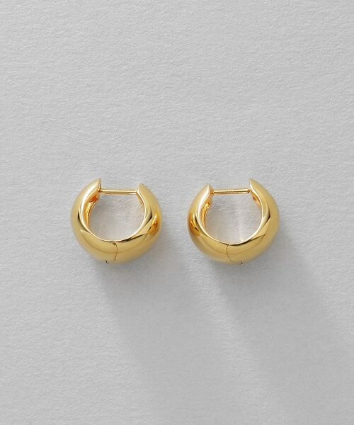 COCOSHNIK ONKITSCH / ココシュニックオンキッチュ ピアス・イヤリング | シルバー ハギーフープ ポインテッドワイドピアス GP | 詳細3