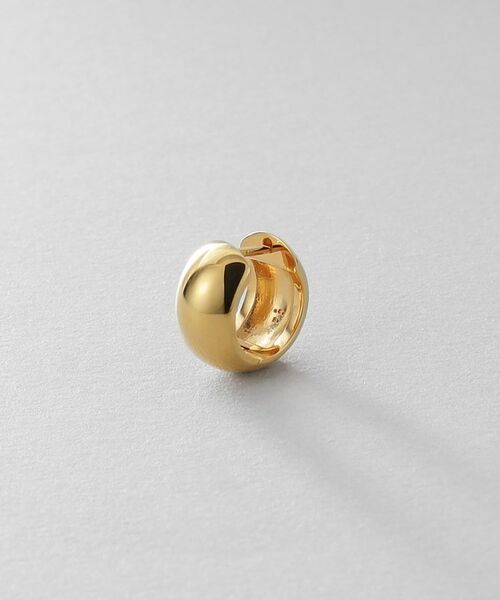 COCOSHNIK ONKITSCH / ココシュニックオンキッチュ ピアス・イヤリング | シルバー ハギーフープ ワイドピアス GP | 詳細2