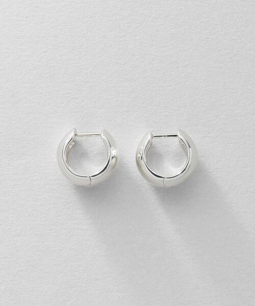 COCOSHNIK ONKITSCH / ココシュニックオンキッチュ ピアス・イヤリング | シルバー ハギーフープ ワイドピアス | 詳細3