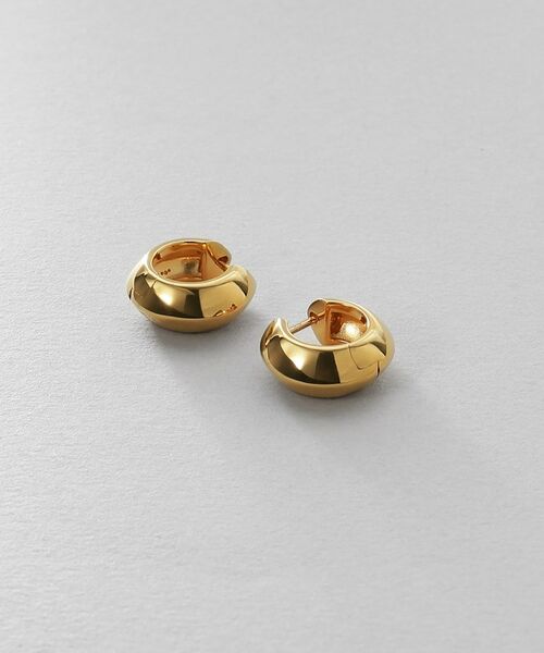 COCOSHNIK ONKITSCH / ココシュニックオンキッチュ ピアス・イヤリング | シルバー ハギーフープ リッジピアス GP | 詳細1