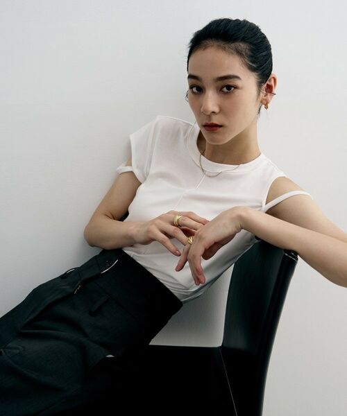 COCOSHNIK ONKITSCH / ココシュニックオンキッチュ ピアス・イヤリング | シルバー ハギーフープ リッジピアス GP | 詳細6