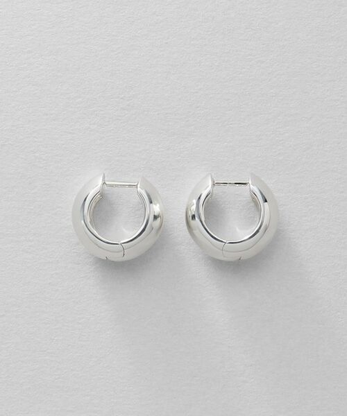 COCOSHNIK ONKITSCH / ココシュニックオンキッチュ ピアス・イヤリング | シルバー ハギーフープ リッジピアス | 詳細3