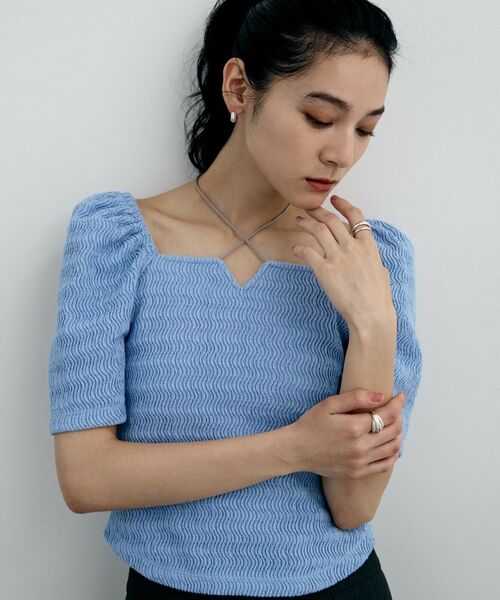 COCOSHNIK ONKITSCH / ココシュニックオンキッチュ ピアス・イヤリング | シルバー ハギーフープ リッジピアス | 詳細6