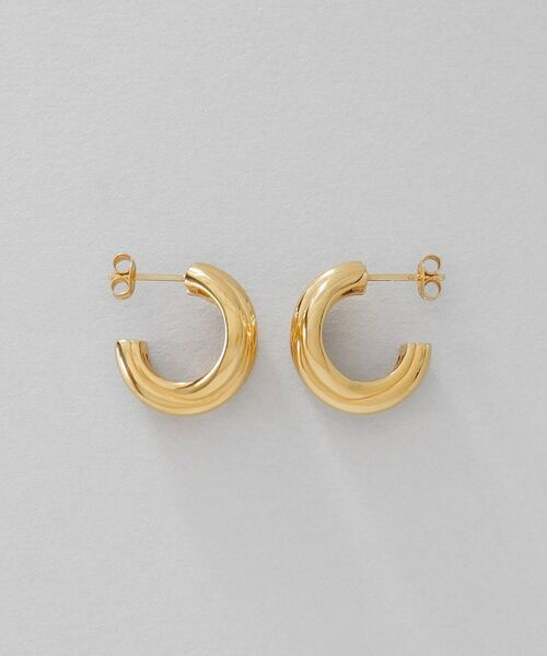 COCOSHNIK ONKITSCH / ココシュニックオンキッチュ ピアス・イヤリング | シルバー スモールフープ タングルドピアス GP | 詳細3