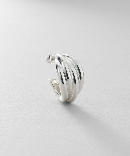 COCOSHNIK ONKITSCH / ココシュニックオンキッチュ ピアス・イヤリング | シルバー スモールフープ タングルドピアス | 詳細2