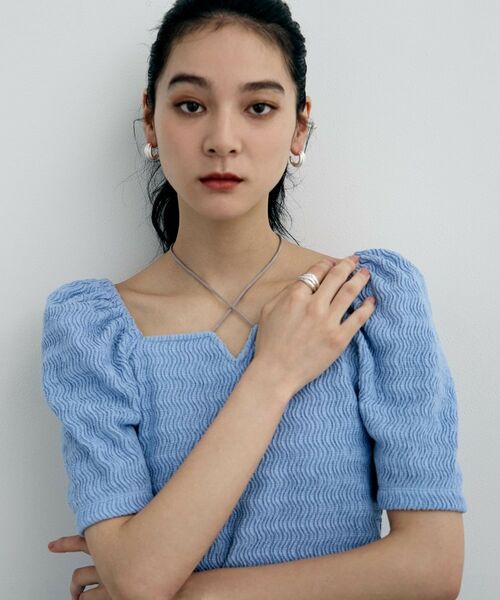 COCOSHNIK ONKITSCH / ココシュニックオンキッチュ ピアス・イヤリング | シルバー スモールフープ タングルドピアス | 詳細6