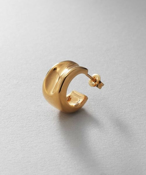 COCOSHNIK ONKITSCH / ココシュニックオンキッチュ ピアス・イヤリング | シルバー コンケイブピアス GP | 詳細2