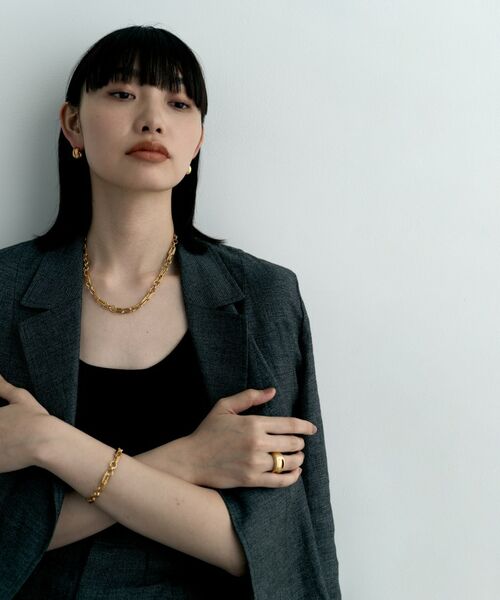 COCOSHNIK ONKITSCH / ココシュニックオンキッチュ ピアス・イヤリング | シルバー コンケイブピアス GP | 詳細6