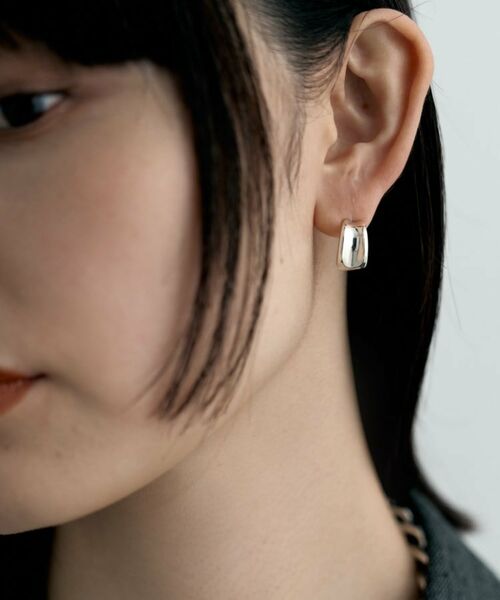 COCOSHNIK ONKITSCH / ココシュニックオンキッチュ ピアス・イヤリング | シルバー コンケイブピアス | 詳細8