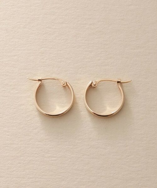 COCOSHNIK ONKITSCH / ココシュニックオンキッチュ ピアス・イヤリング | K10プレーンフープピアス | 詳細4