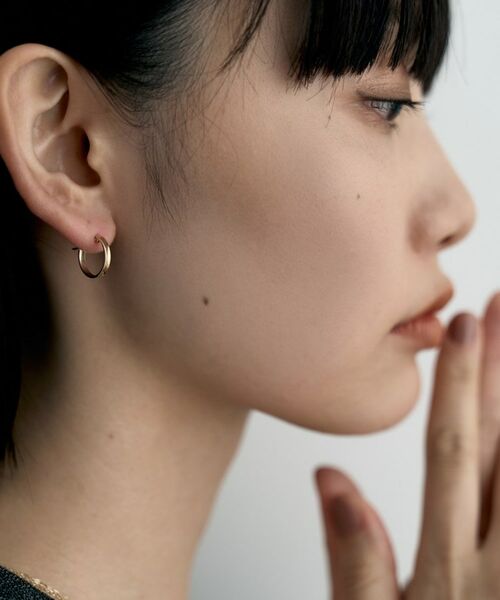 COCOSHNIK ONKITSCH / ココシュニックオンキッチュ ピアス・イヤリング | K10プレーンフープピアス | 詳細8