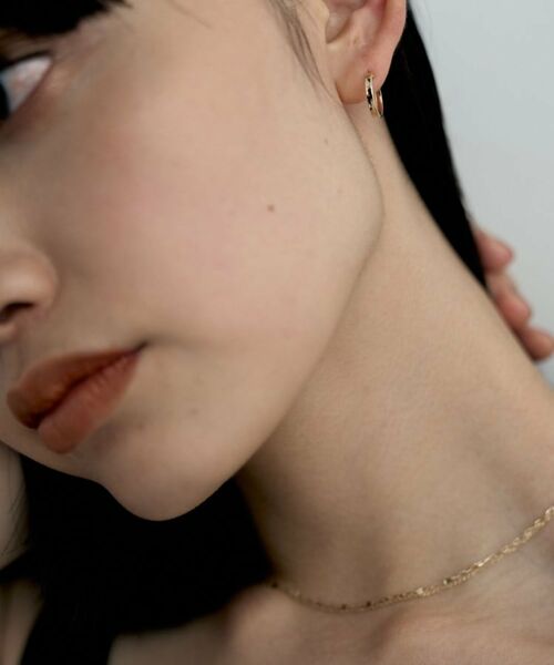 COCOSHNIK ONKITSCH / ココシュニックオンキッチュ ピアス・イヤリング | K10プレーンフープピアス | 詳細9