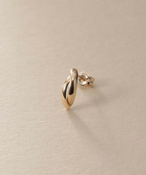 COCOSHNIK ONKITSCH / ココシュニックオンキッチュ ピアス・イヤリング | K10ドームクロスアーチピアス | 詳細2