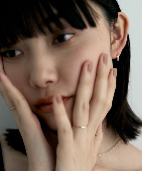 COCOSHNIK ONKITSCH / ココシュニックオンキッチュ ピアス・イヤリング | K10ドームクロスアーチピアス | 詳細7