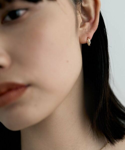 COCOSHNIK ONKITSCH / ココシュニックオンキッチュ ピアス・イヤリング | K10ドームクロスアーチピアス | 詳細8